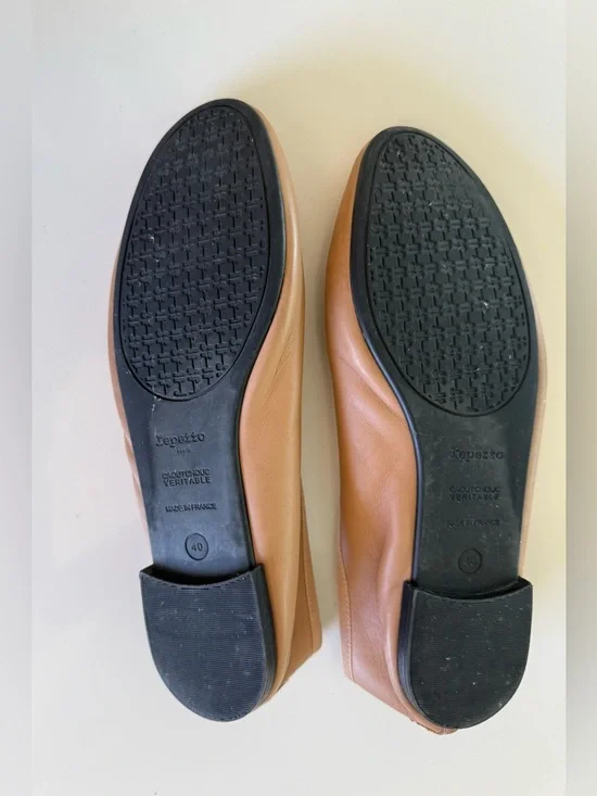 Repetto Lilouh Leather Ballet Flats Carnation Nude Pink Size 40 fits 8.5 or 9 US - Picture 11 of 12